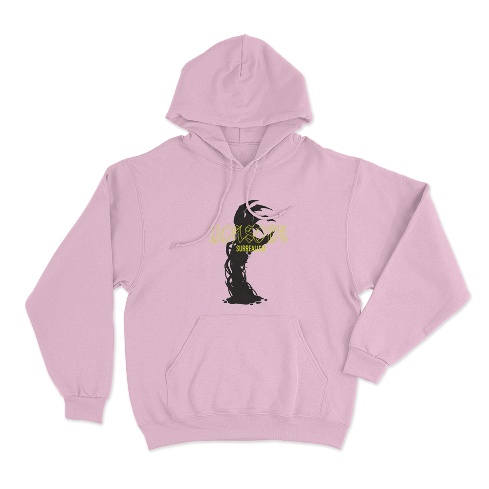 Surrealism Unisex Hoodie Pink Surrealism Unisex Hoodie Pink
