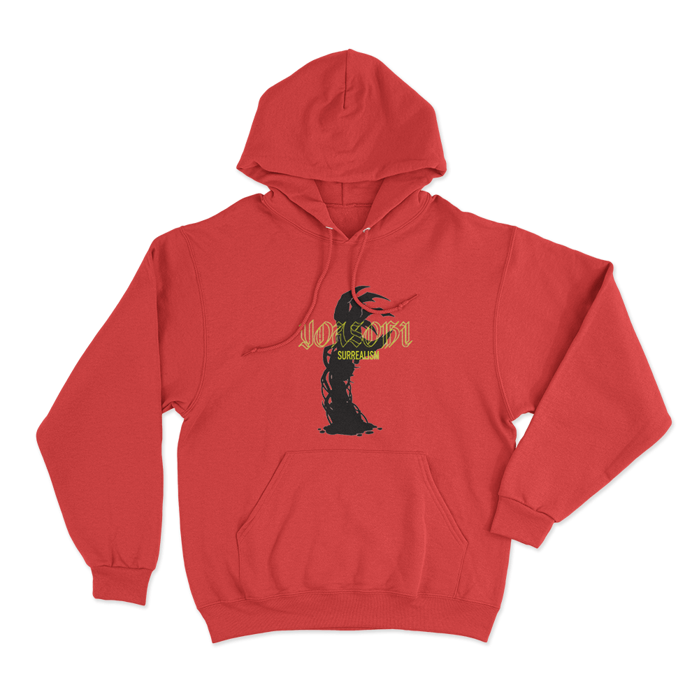 Surrealism Unisex Hoodie Red Surrealism Unisex Hoodie Red