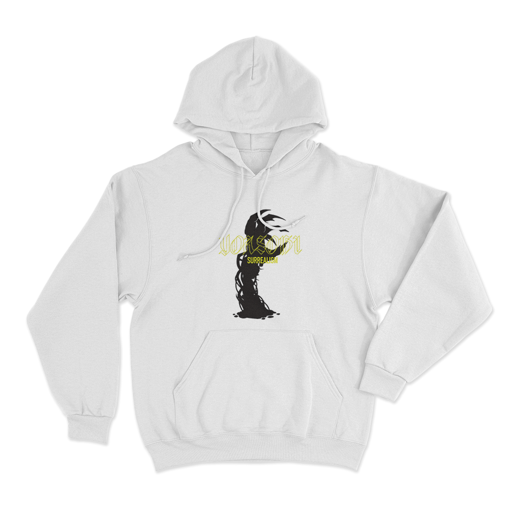 Surrealism Unisex Hoodie White Surrealism Unisex Hoodie White