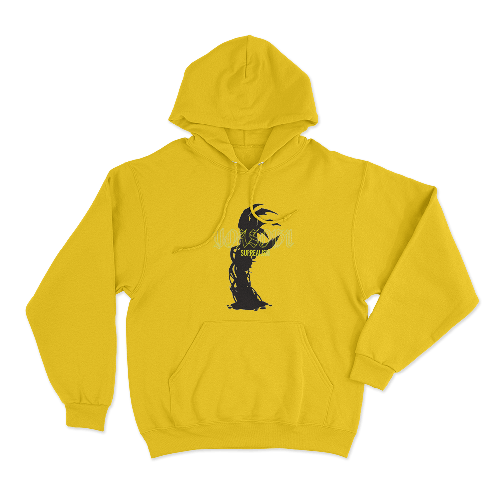 Surrealism Unisex Hoodie Yellow Surrealism Unisex Hoodie Yellow