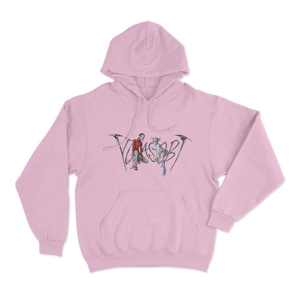 Yoasobi Cyber Duo Artwork Unisex Hoodie Pink Yoasobi Cyber Duo Artwork Unisex Hoodie Pink