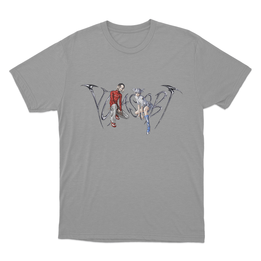 Yoasobi Cyber Duo Artwork Unisex T Shirt Grey Yoasobi Cyber Duo Artwork Unisex T Shirt Grey
