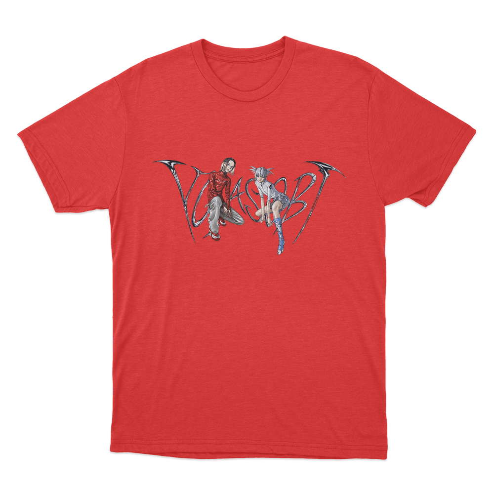 Yoasobi Cyber Duo Artwork Unisex T Shirt Red Yoasobi Cyber Duo Artwork Unisex T Shirt Red