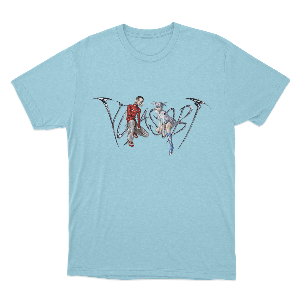 Yoasobi Cyber Duo Artwork Unisex T Shirt Sky Blue Yoasobi Cyber Duo Artwork Unisex T Shirt Sky Blue