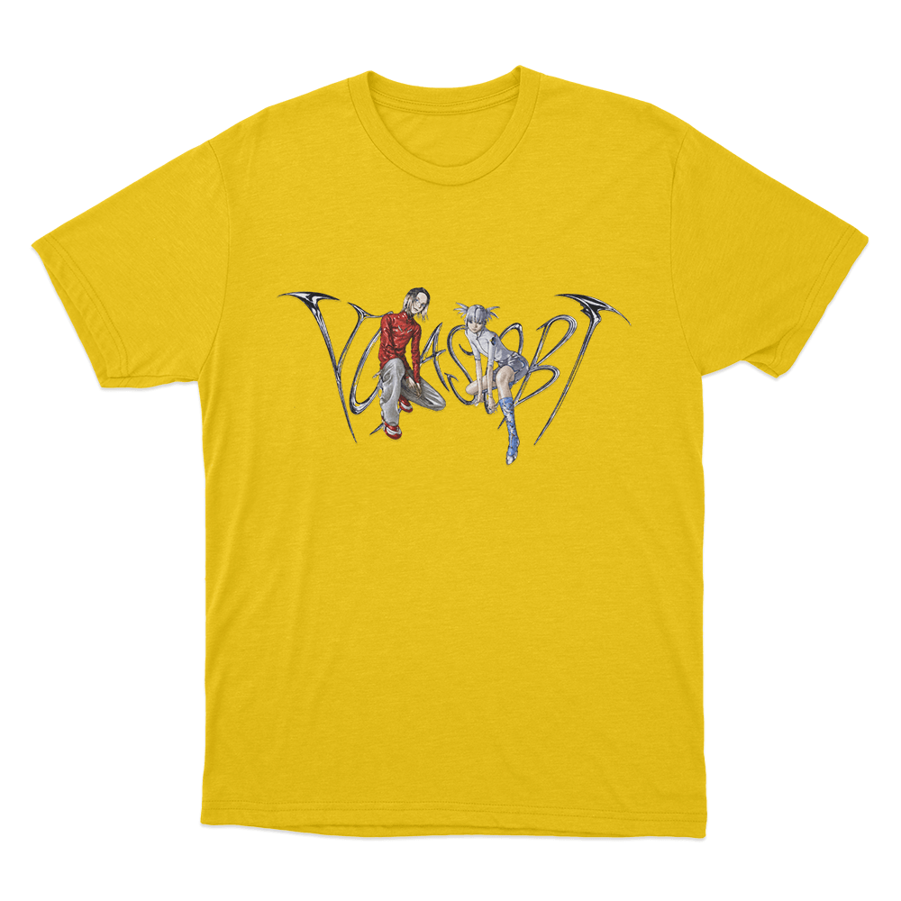 Yoasobi Cyber Duo Artwork Unisex T Shirt Yellow Yoasobi Cyber Duo Artwork Unisex T Shirt Yellow