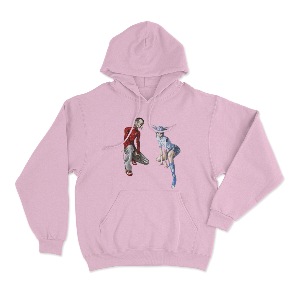 Yoasobi Duo Cartoon Unisex Hoodie Pink Yoasobi Duo Cartoon Unisex Hoodie Pink