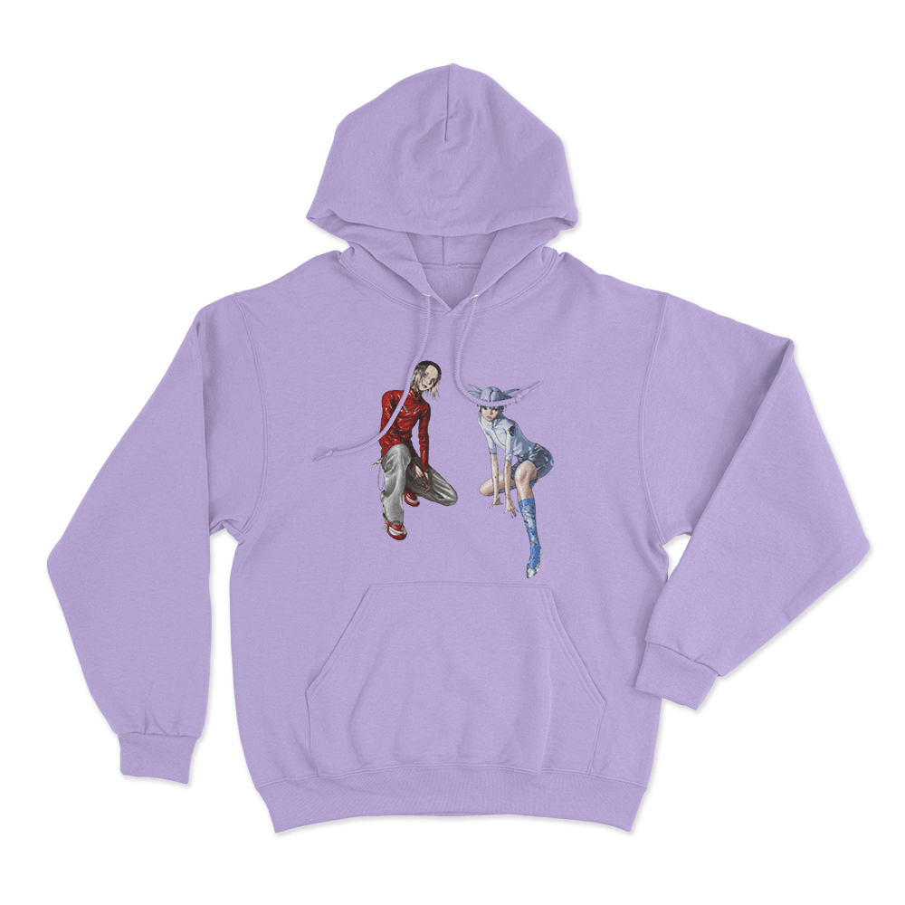 Yoasobi Duo Cartoon Unisex Hoodie Purple Yoasobi Duo Cartoon Unisex Hoodie Purple