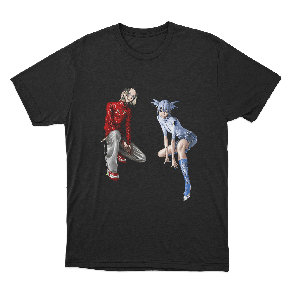 Yoasobi Duo Cartoon Unisex T Shirt Black Yoasobi Duo Cartoon Unisex T Shirt Black