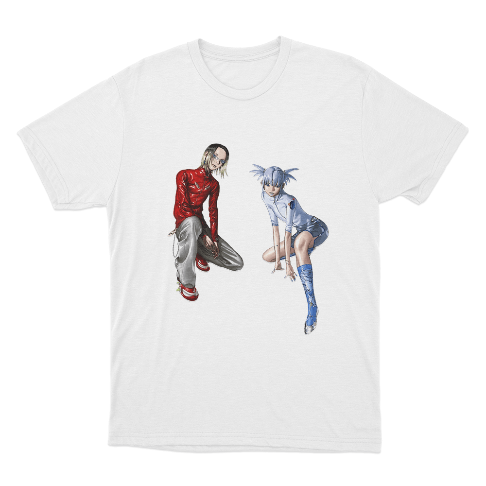 Yoasobi Duo Cartoon Unisex T Shirt White Yoasobi Duo Cartoon Unisex T Shirt White