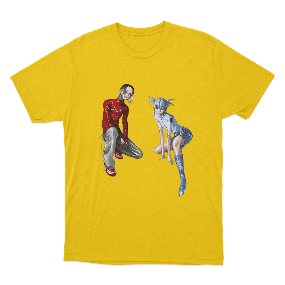 Yoasobi Duo Cartoon Unisex T Shirt Yellow Yoasobi Duo Cartoon Unisex T Shirt Yellow