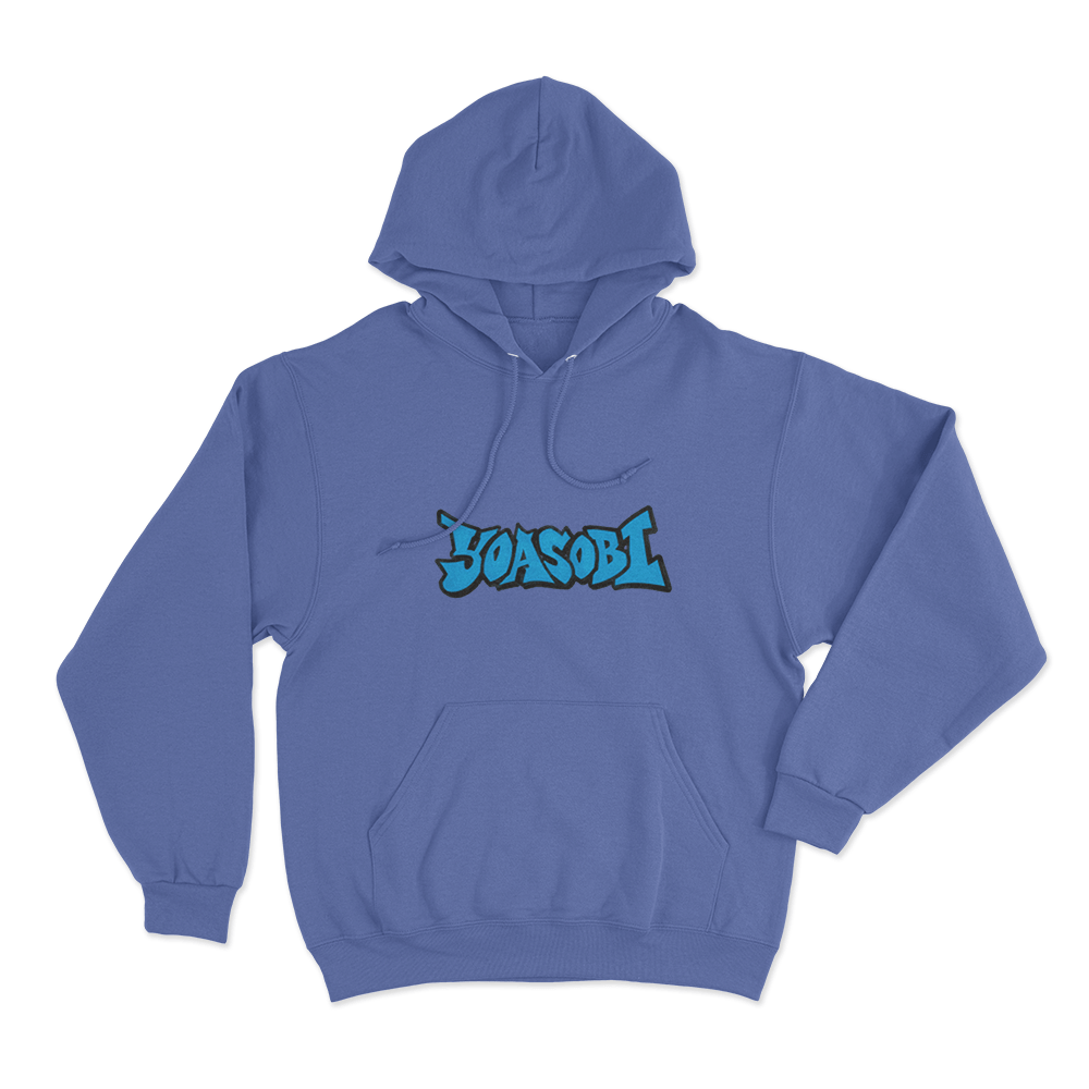 Yoasobi Graffiti Logo Unisex Hoodie Blue Yoasobi Graffiti Logo Unisex Hoodie Blue