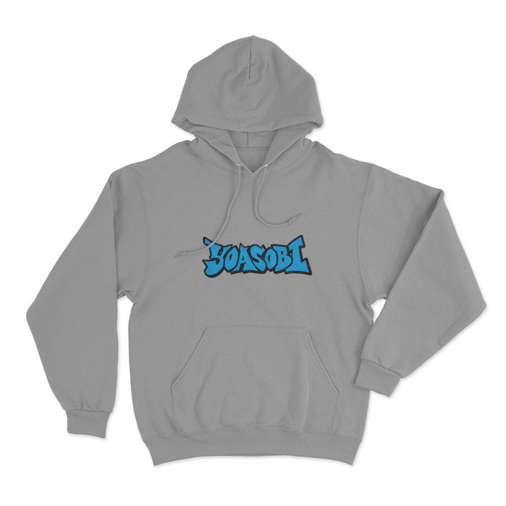 Yoasobi Graffiti Logo Unisex Hoodie Grey Yoasobi Graffiti Logo Unisex Hoodie Grey
